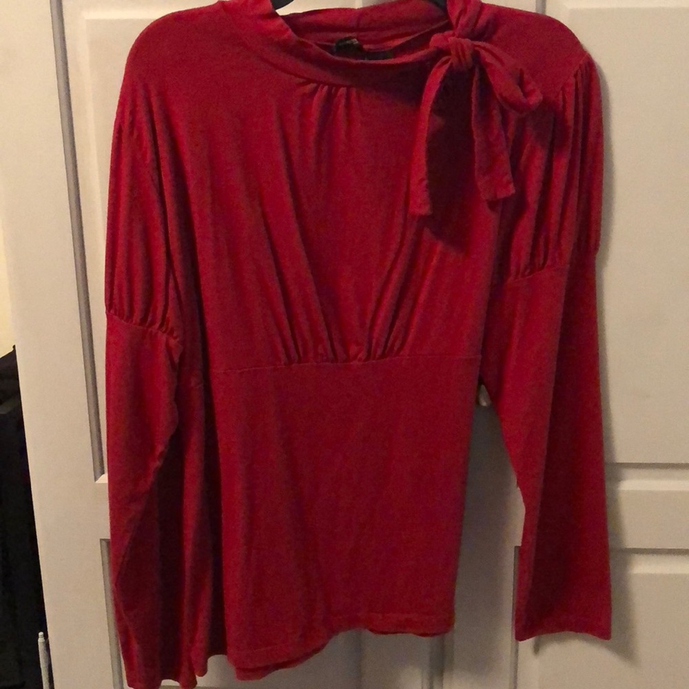 Red long sleeve shirt